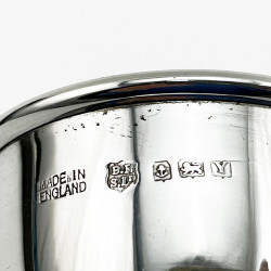 Boxed Sterling Silver Egg Cup Christening Set