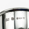 Boxed Sterling Silver Egg Cup Christening Set