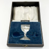 Boxed Sterling Silver Egg Cup Christening Set