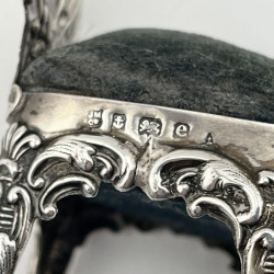 Novelty Sterling Silver Pin Cushion in the Form of a Chair