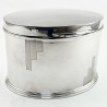 Mappin & Webb Art Deco Style Silver Plated Biscuit or Trinket Box (c.1935)