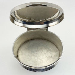 Mappin & Webb Art Deco Style Silver Plated Biscuit or Trinket Box
