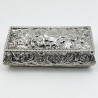 Embossed Edwardian Sterling Silver Jewellery or Trinket Box (1902)