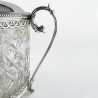 Good Quality Victorian Silver Plate and Cut Glass Biscuit or Trinket Box