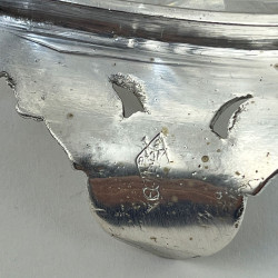Good Quality Victorian Silver Plate and Cut Glass Biscuit or Trinket Box