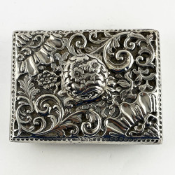 Victorian Sterling Silver Desk Roller Ink Blotter