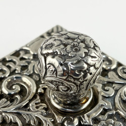 Victorian Sterling Silver Desk Roller Ink Blotter