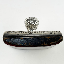 Victorian Sterling Silver Desk Roller Ink Blotter