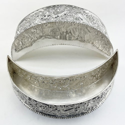 Rare and Unusual Pair of Silver Plated Table Planters