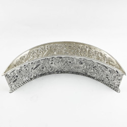 Rare and Unusual Pair of Silver Plated Table Planters