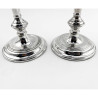 Smart Plain Pair of Georgian Style Sterling Silver Candlesticks