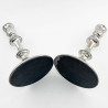 Smart Plain Pair of Georgian Style Sterling Silver Candlesticks