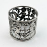 Beautiful Boxed Antique Sterling Silver Napkin Ring