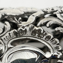 Beautiful Boxed Antique Sterling Silver Napkin Ring