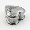Decorative Victorian Sterling Silver Jewellery or Trinket Box