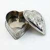 Decorative Victorian Sterling Silver Jewellery or Trinket Box