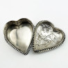 Decorative Victorian Sterling Silver Jewellery or Trinket Box