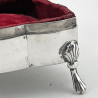 Plain Rectangular Sterling Silver Jewellery or Trinket Box