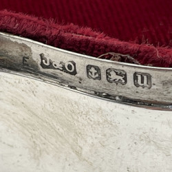 Plain Rectangular Sterling Silver Jewellery or Trinket Box