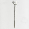 Boxed Set of Six Sterling Silver and Enamel Cocktail Picks