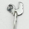 Boxed Set of Six Sterling Silver and Enamel Cocktail Picks