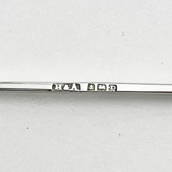Boxed Set of Six Sterling Silver and Enamel Cocktail Picks