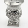 Edwardian Sterling Silver Thistle Style Pepper Pot