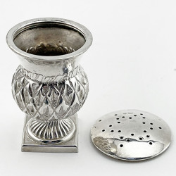 Edwardian Sterling Silver Thistle Style Pepper Pot