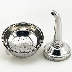 Vintage Sterling Silver Wine Funnel