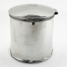 Plain Oval George Unite Sterling Silver Tea Caddy