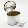 Plain Oval George Unite Sterling Silver Tea Caddy