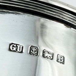 Plain Oval George Unite Sterling Silver Tea Caddy