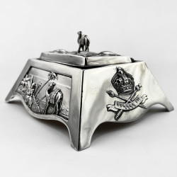 Mappin & Webb Regimental Sterling Silver Trinket Box or Casket