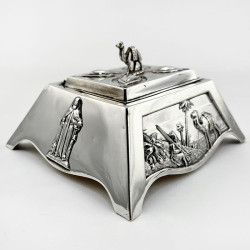Mappin & Webb Regimental Sterling Silver Trinket Box or Casket
