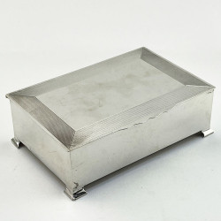 Rectangular Sterling Silver Cigarette or Trinket Box (1955)