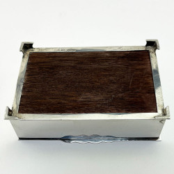 Rectangular Sterling Silver Cigarette or Trinket Box