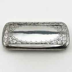 Fine George Unite Victorian Sterling Silver Snuff Box (1881)