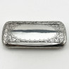 Fine George Unite Victorian Sterling Silver Snuff Box (1881)