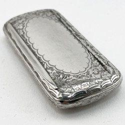 Fine George Unite Victorian Sterling Silver Snuff Box
