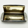 Fine George Unite Victorian Sterling Silver Snuff Box
