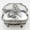 Sterling Silver Jewellery or Trinket Box Depicting Mother and Child (1901)