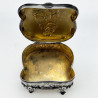 Sterling Silver Jewellery or Trinket Box Depicting Mother and Child