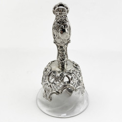 Edwardian Glass and Sterling Silver Table Bell (1910)
