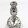 Edwardian Glass and Sterling Silver Table Bell