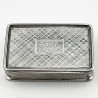 Good Example of Nathaniel Mills Sterling Silver Vinaigrette (1836)