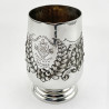 Silver Plated Christening Mug with Depiction of Dulwich College (c.1899)