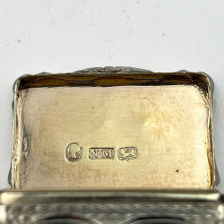 Charming Nathaniel Mills Sterling Silver Vinaigrette
