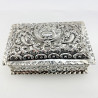Impressive Victorian Sterling Silver Jewellery or Trinket Box (1889)