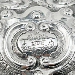 Impressive Victorian Sterling Silver Jewellery or Trinket Box