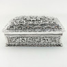 Impressive Victorian Sterling Silver Jewellery or Trinket Box